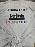 Courtesy of the red white and blue tee