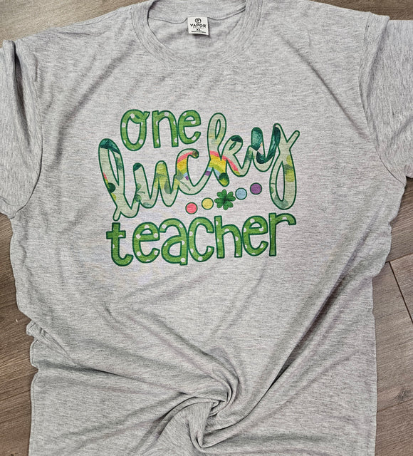 One lucky teacher tee