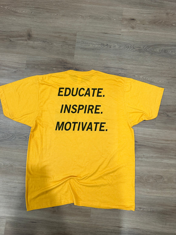 Educate. Inspire.  Motivate. | Front and Back