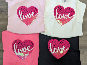 Valentine Love heart sweatshirt