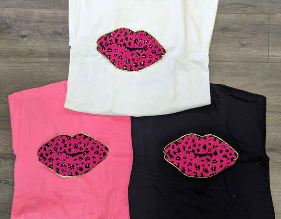 Valentine pink lips sweatshirt