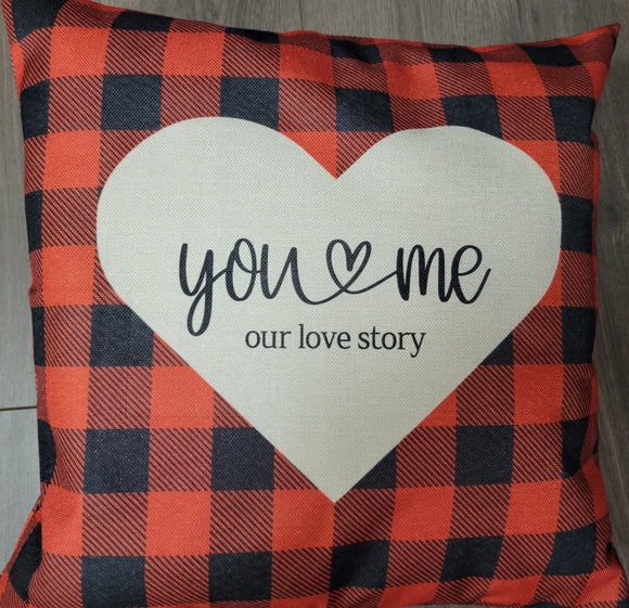 Valetines pillow you & me