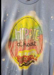 Hippie at Heart bleached tee