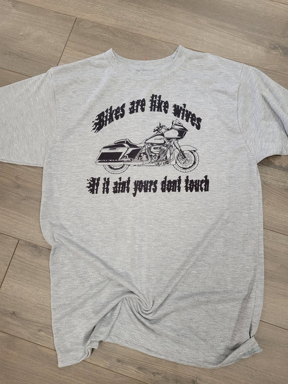 Bikes are like wives Tee